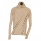 Basic High Neck Turtleneck Women Ribbed Sweater Pullovers Cotton Knitted Top With Thumb Hole Fall Winter Jumper