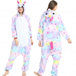 Flannel Adult Animal pijama Unicorn pajamas for women Unisex Homewear  Totoro Pikachu Soft comfortable Sleepwear Hooded Onsie