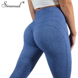 Simenual Ruching high waist heart leggings for fitness 2018 bodybuilding push up sexy legging pants activewear sporty jeggings