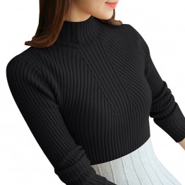 gkfnmt Sweater Fashion 2018 Women Pullovers Shirt Winter Tops Shirt Women Fall Knitted Pullovers Long Sleeve Jumper Pull Femme